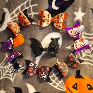 Halloween hair bows (clip)